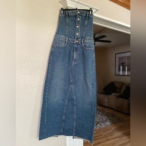 Denim Zara midi dress